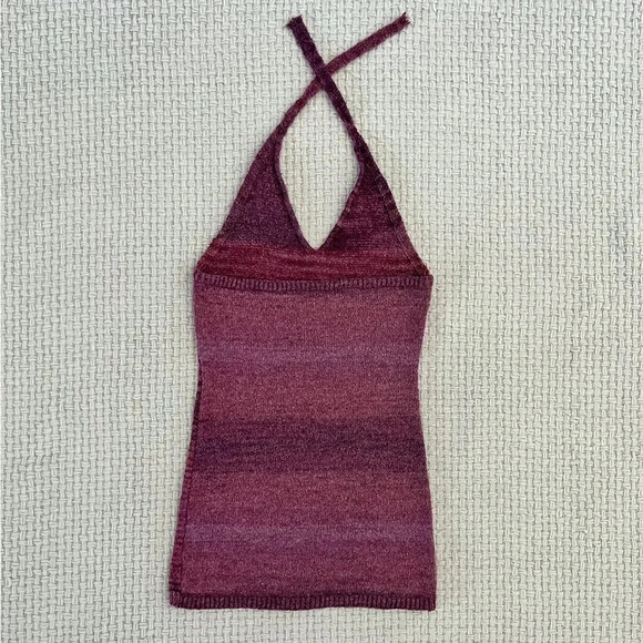 Handmade Knit Halter Mini Dress - Picture 4 of 6